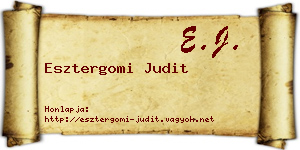 Esztergomi Judit névjegykártya