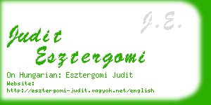 judit esztergomi business card